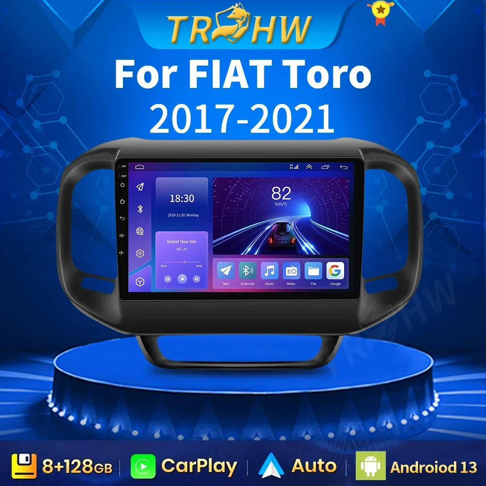 

for Fiat Toro 2017-2021 Multimedia Android 13 Car Radio Player 2Din Carplay Auto Stereo GPS Audio Head Unit Navigatore Bluetooth