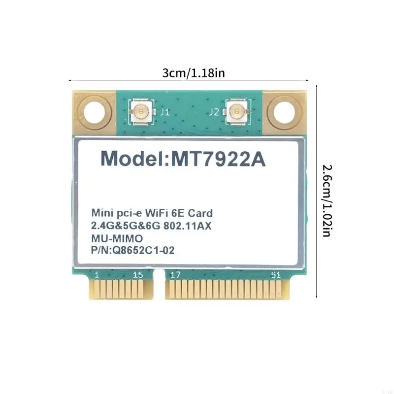 Тройная полоса беспроводная сетевая карта 2.4/5/6G BT5.2-совместимый Wi-Fi Adapter K1KF