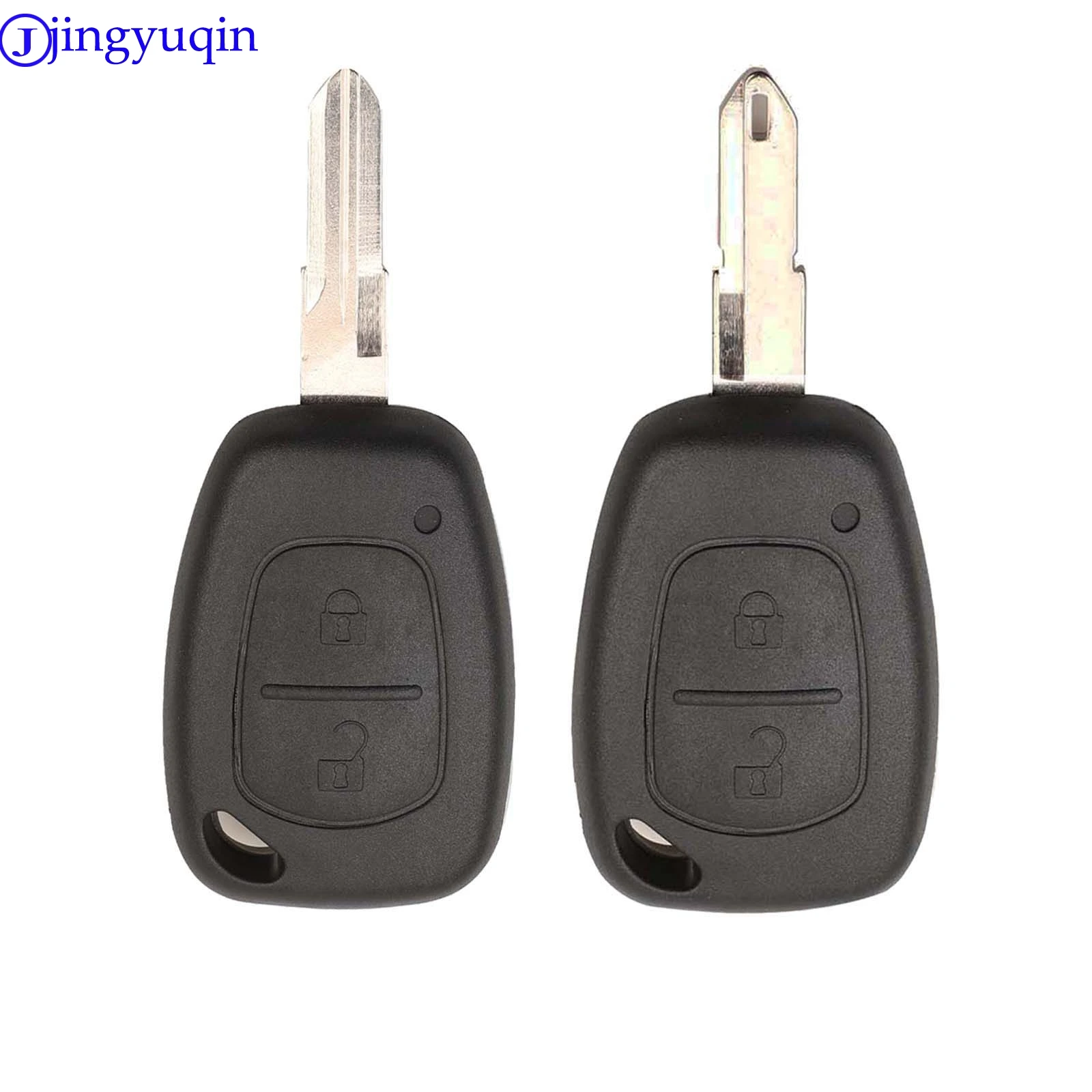 

jingyuqin 10ps 2 Button Remote Car Key Shell Cover Fob Case For Vauxhall/Opel Vivaro/ Renault Movano Trafic Renault Kangoo Blank