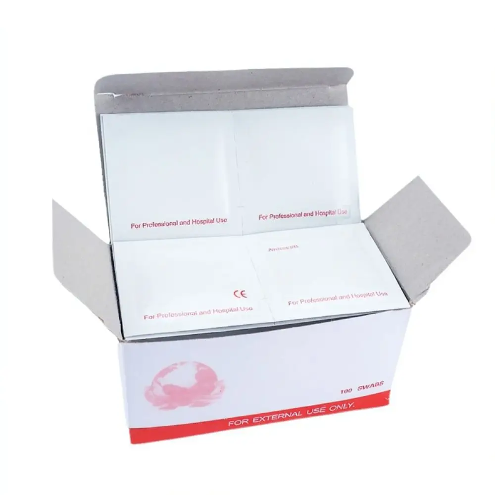 Individual Wrapped Iodine Prep Pads Disposable Antiseptic Wipes Skin Cleanser Cotton Swabs For First Aid Home Emergency