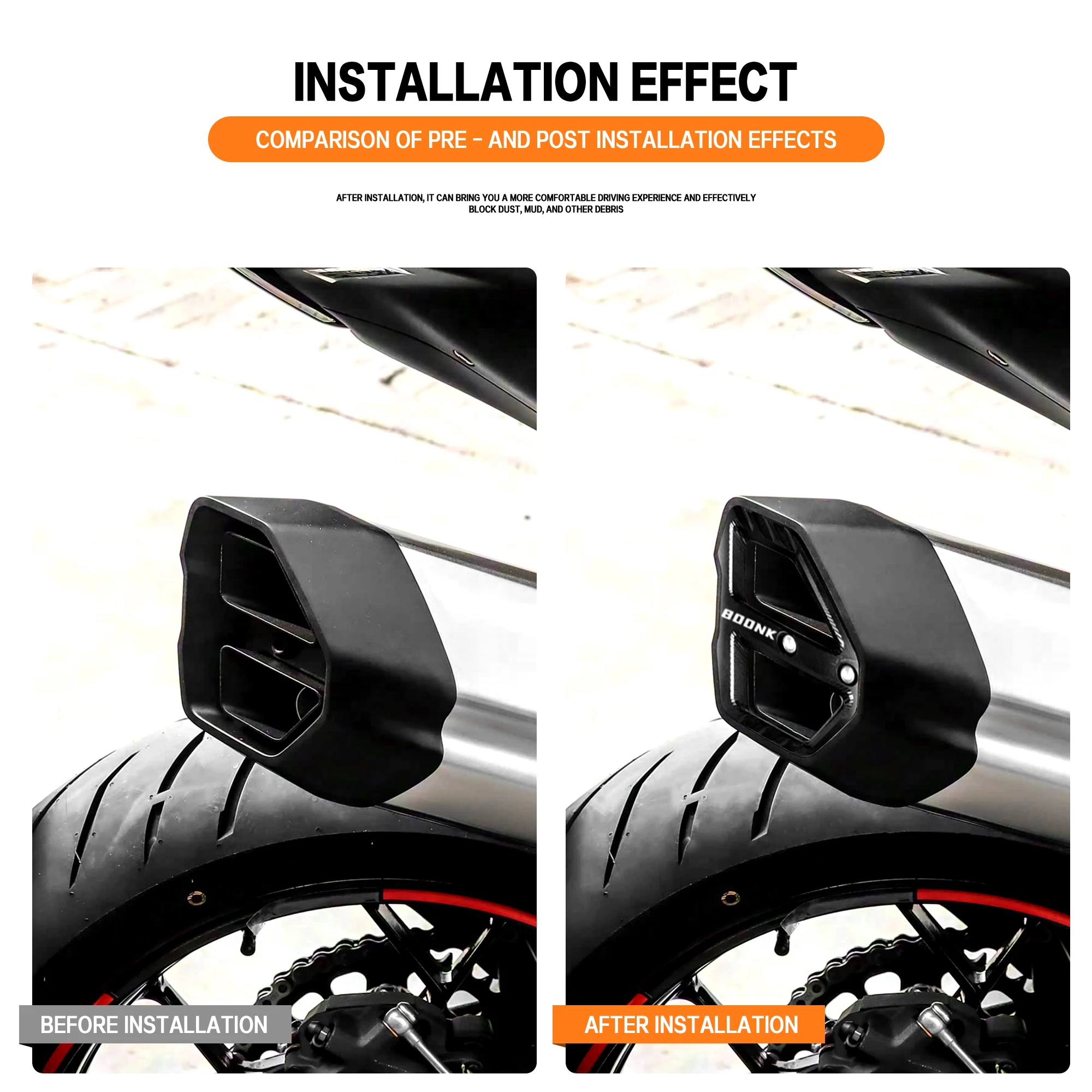 For CFMOTO NK 800 NK800 Motorcycle for 800NK Exhaust Hood Guards Cover Rear Trim Decorative Cover Pipe Tail End