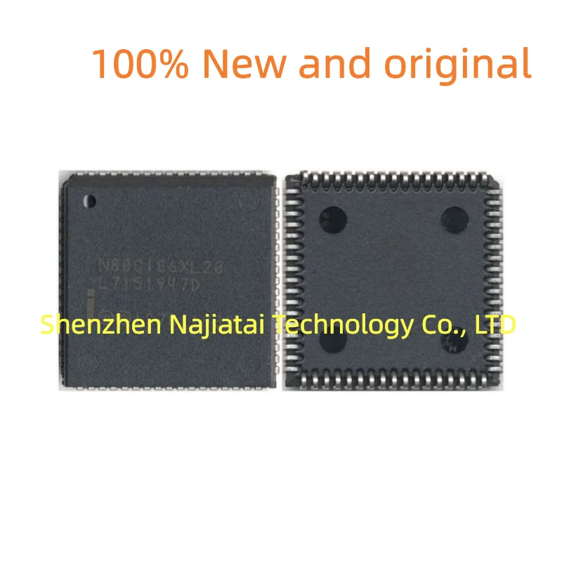 1PCS/LOT 100% New Original N80C186XL20 N80C186XL12 PLCC68 IC Chip