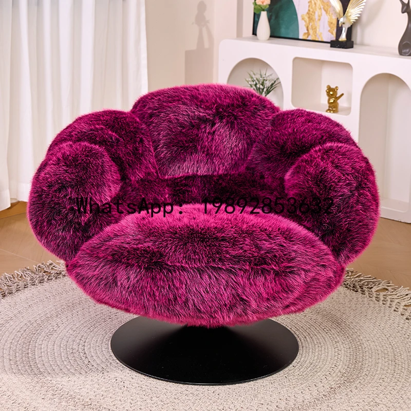 YFY Bear Paw Sofa Chair Italian Minimalist Rotatable Lounge Chair for Villa Living Room Lazy Art Sofa