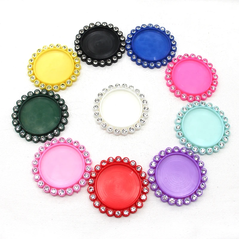 10Pcs/Lot 37MM Bottle Cap Tray Setting Key Cover Lids For Button Cabochon Base Frame Setting Decoration Accessories