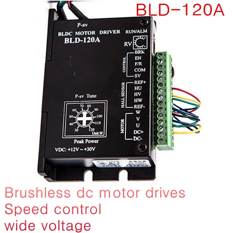 

(BLD-120A) BLDC Brushless DC Motor Drives Plate,Speed Control Board,Controller Wide Voltage 12V24V,SCM,PLC,CW/CCW