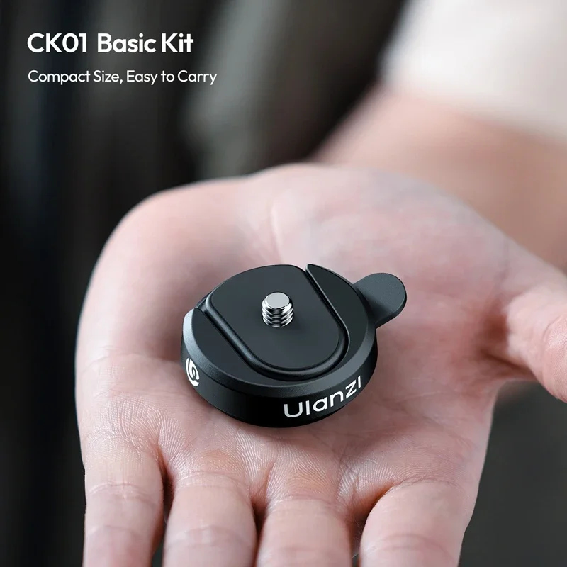 Ulanzi CK01 CK02 Magnetic Quick-Release Backpack Clip: Universal 1/4" Mount for GoPro, DJI Pocket 3 & DSLR