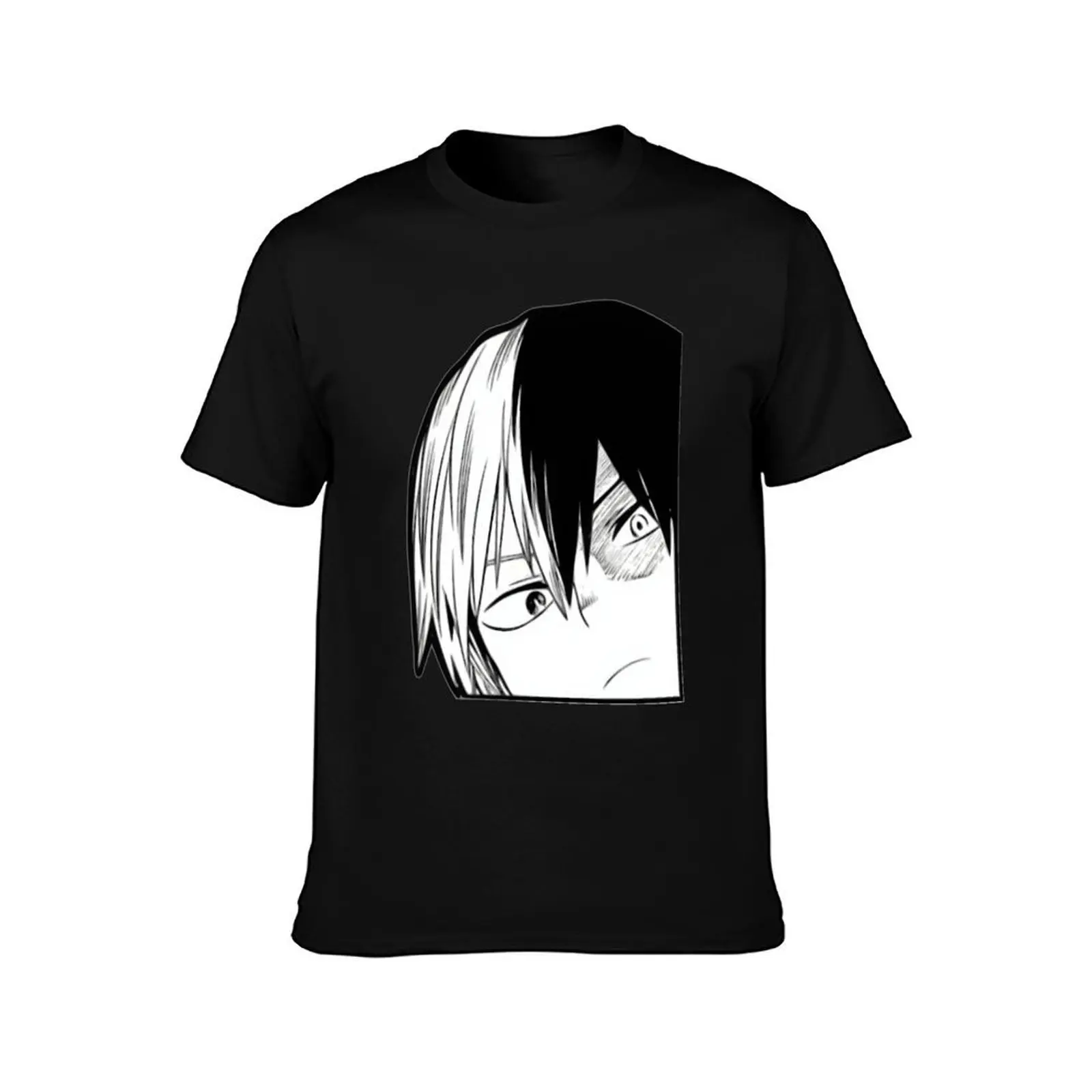 Todoroki Corner Sticker T-Shirt Summer Casual Cotton Tee Oversized Streetwear Tops Vintage Graphic Print Unisex Men Women