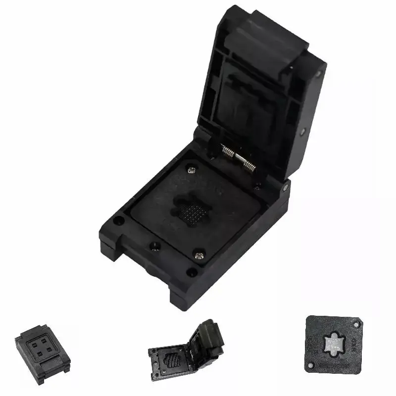 prise-de-sonde-rabattable-bga24-10-pas-de-10mm-prise-de-test-ic-taille-6-8-4-6-5-5mm-℃-personnalisable-50-mΩ-40-broches-pour-test-et-connexion