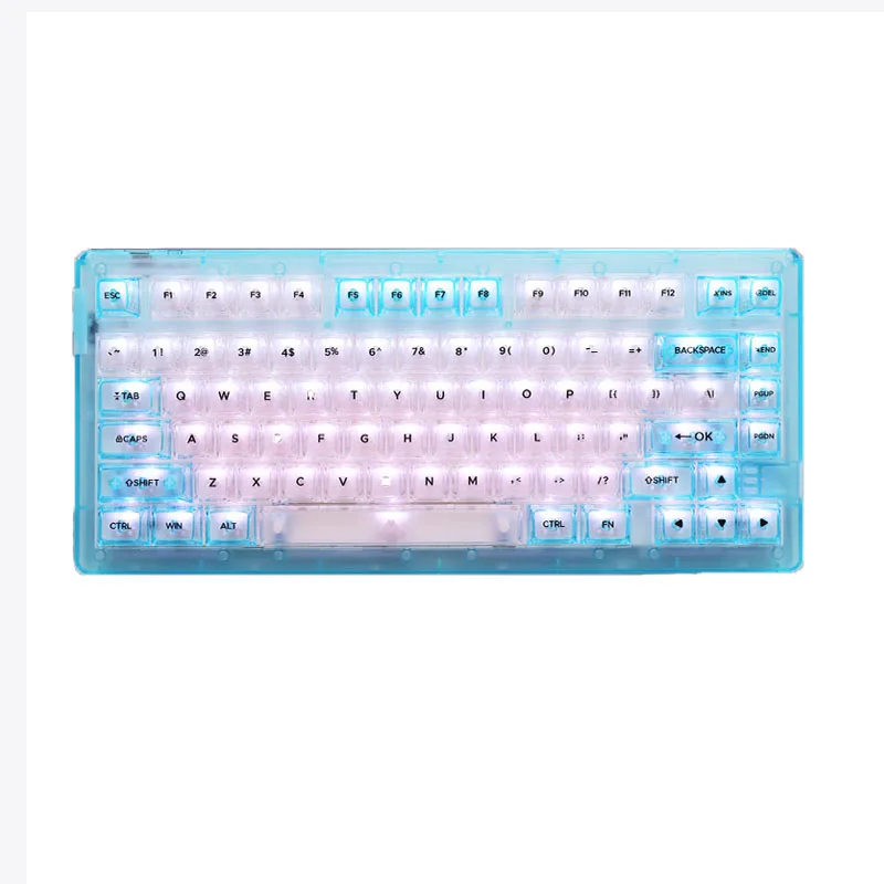 

Dareu A81 Mechanical Keyboard Wireless Bluetooth Three Mode Gasket Rgb Hot-Swap 81key Ergonomics Customized Accessories Desktop