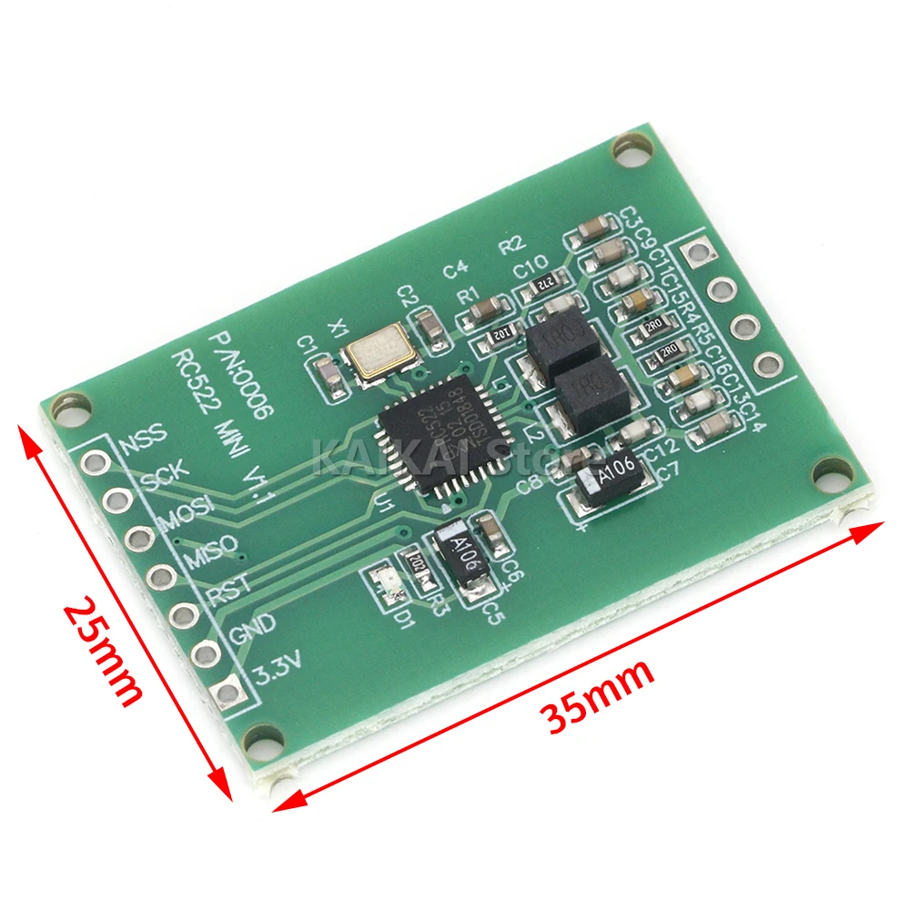 MFRC522 RC522 RFID radio frequency induction IC card read and write module of small size mini 13.56 MHZ