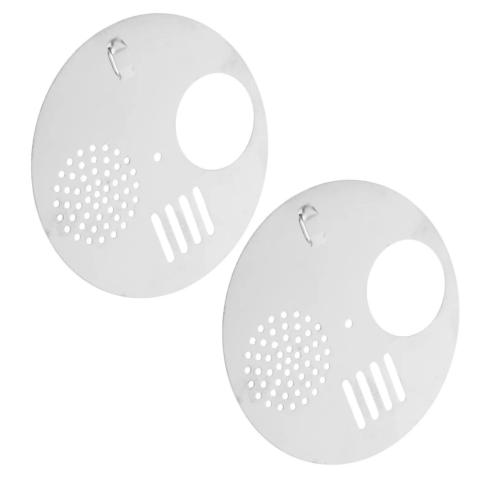 2Pcs Rotating Bee Entrance Gate Circular Metal Hive Disc with Smooth Operation for Beekeeping Hive Management