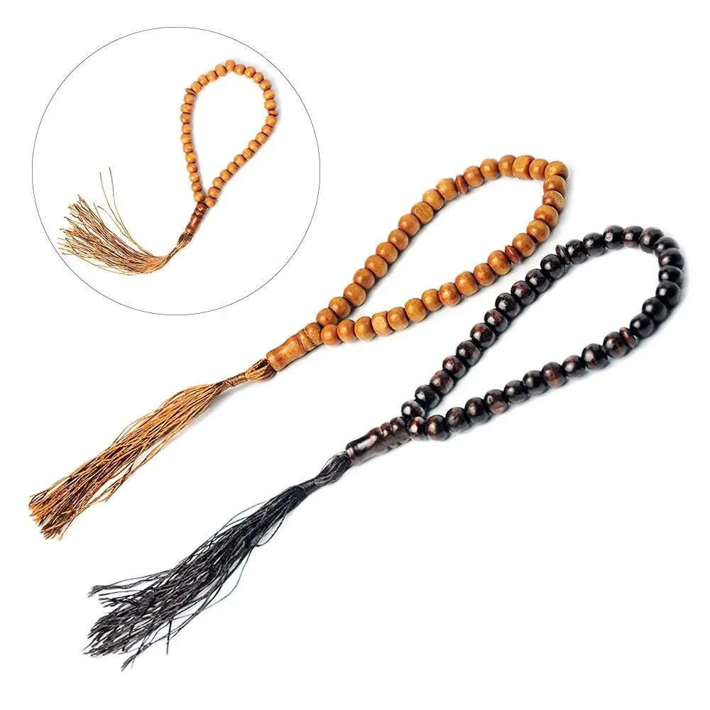 Party Gifts 33/99 Muslim Prayer Beads Ramadan 8mm Islamic Praise Beads with Tassel Handheld Arab String Beads Eid Party Supplies