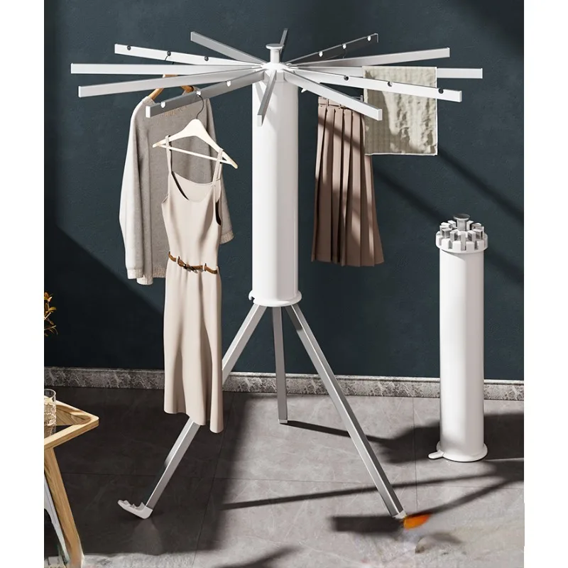 

Multi-Arm Octopus Coat Rack for Balcony and Indoor Clothes-Hanging with Foldable Stand and Drying Function