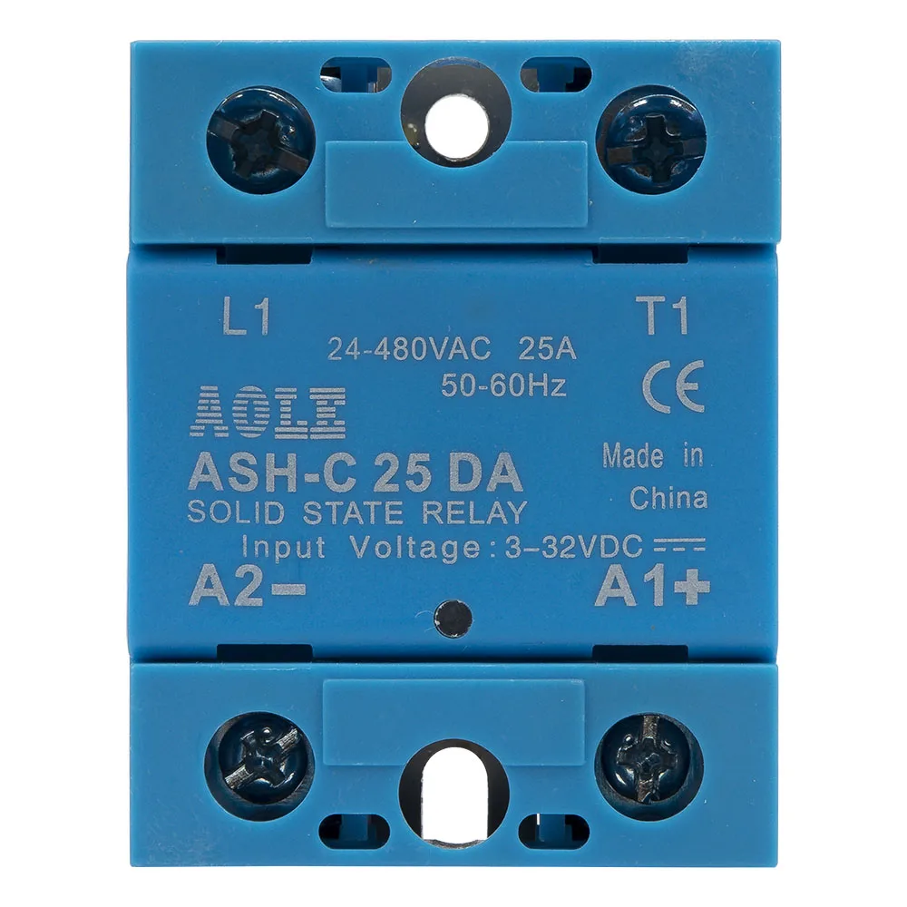 ASH-C-25DA single phase DC to AC 25A 24-480VAC solid state relay 25DA SSR