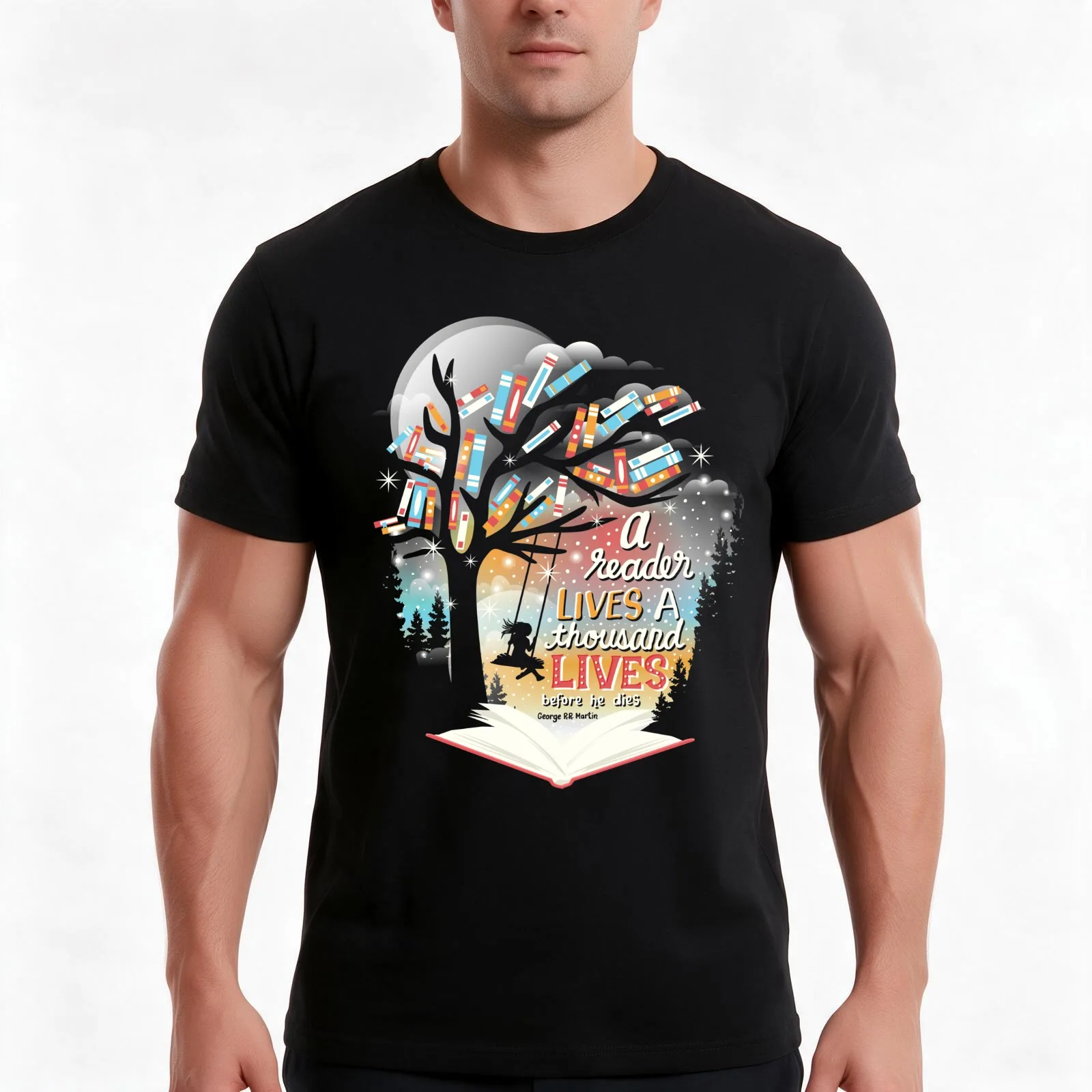 Thousand lives T-Shirt Summer Casual Cotton Tee Oversized Streetwear Tops Vintage Graphic Print Loose Fit Short Sleeve