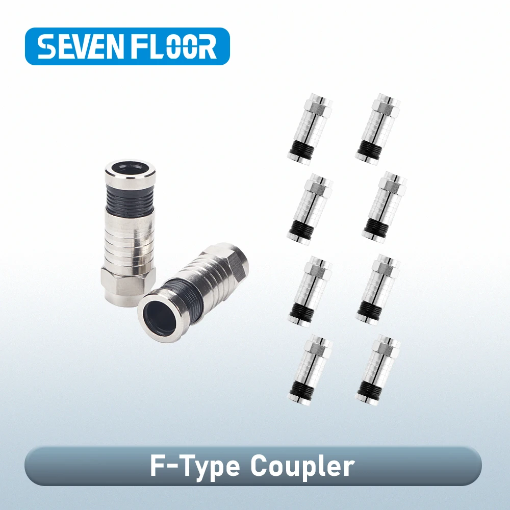 Compression F Connector Anti Corrosion Waterproof RG6 Digital Video Broadband Internet Cable Fitting