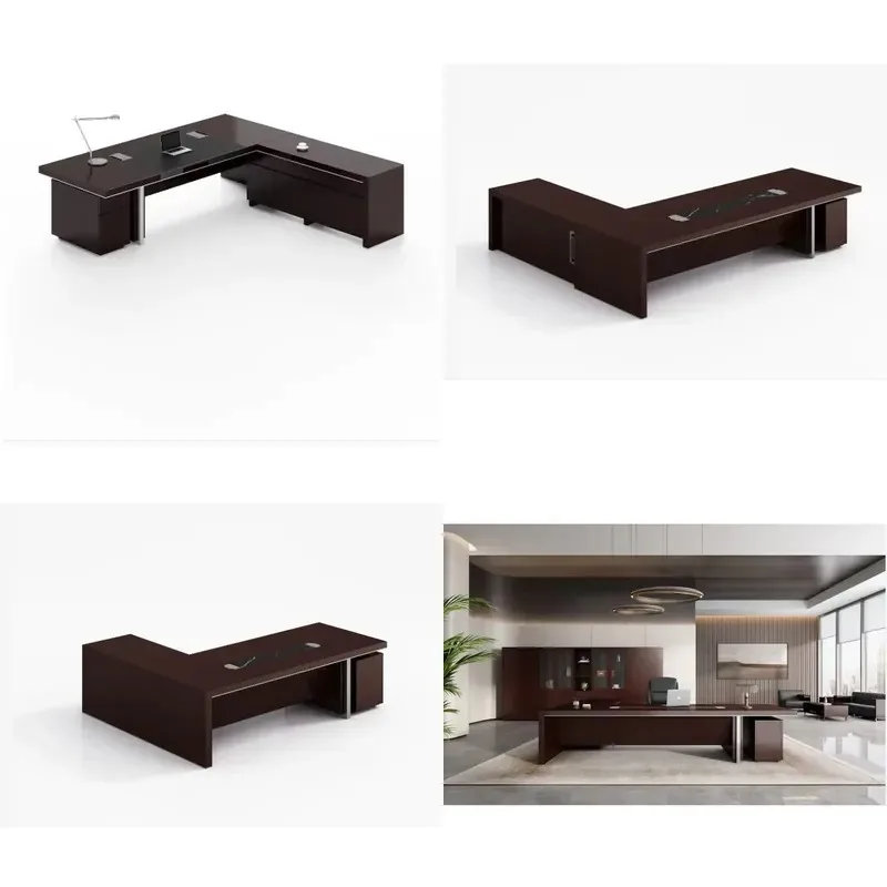 Sustainable Modern Durable Solid Wood Desk Eco Friendly Luxury Office Furniture Suitable for Office Buildings