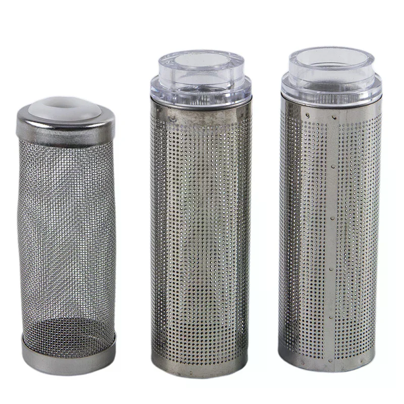 Aquarium Fish Net - Aquarium-Einlassfilter Edelstahl-Korbsieb Netzfilter Schutzgitter Fischbecken-Filterzubehör Sieb