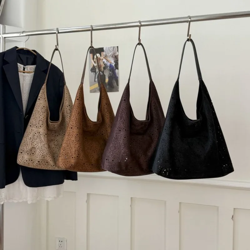 High-End Elegant Diaper Bag For Women Designer Crossbody Handbag Luxury Vintage Large Capacity Leather Tote Minimalist Chic