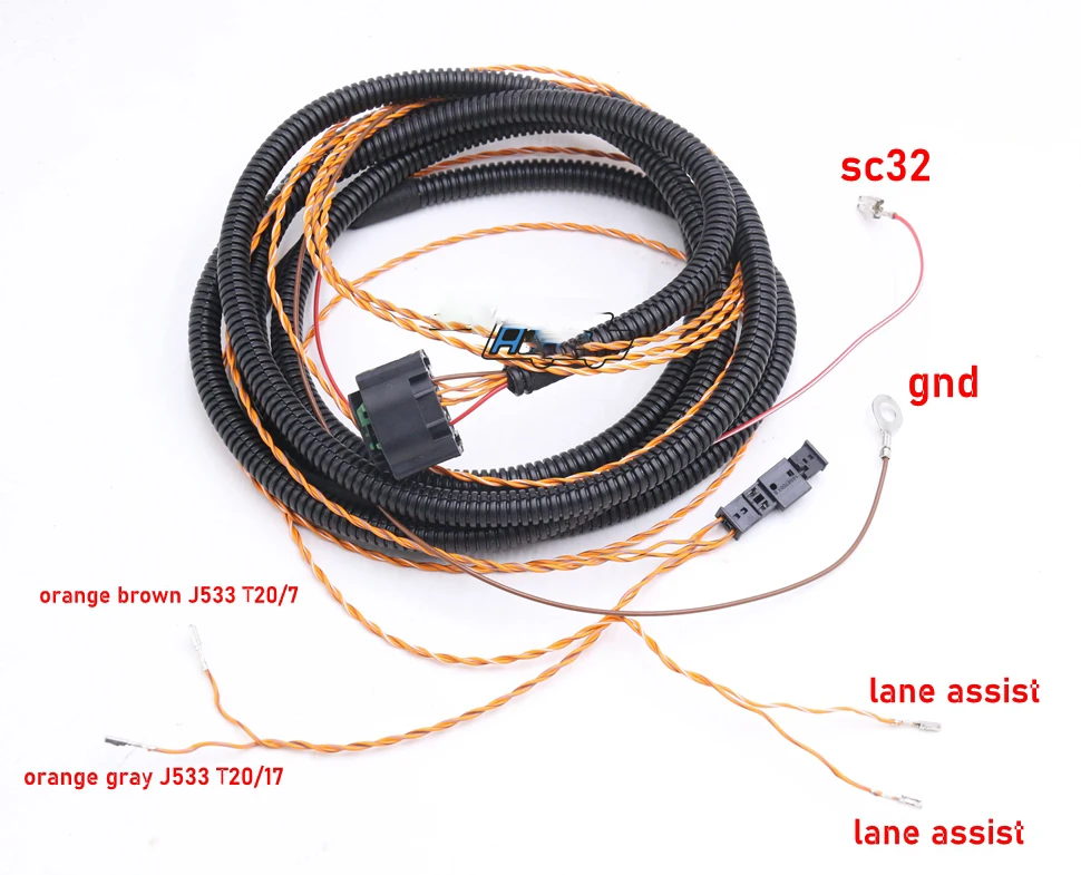 

Жгут проводов питания ACC для автомобилей MQB Golf 7 B8, адаптивный кабель круиз-контроля + провод для помощи полового движения