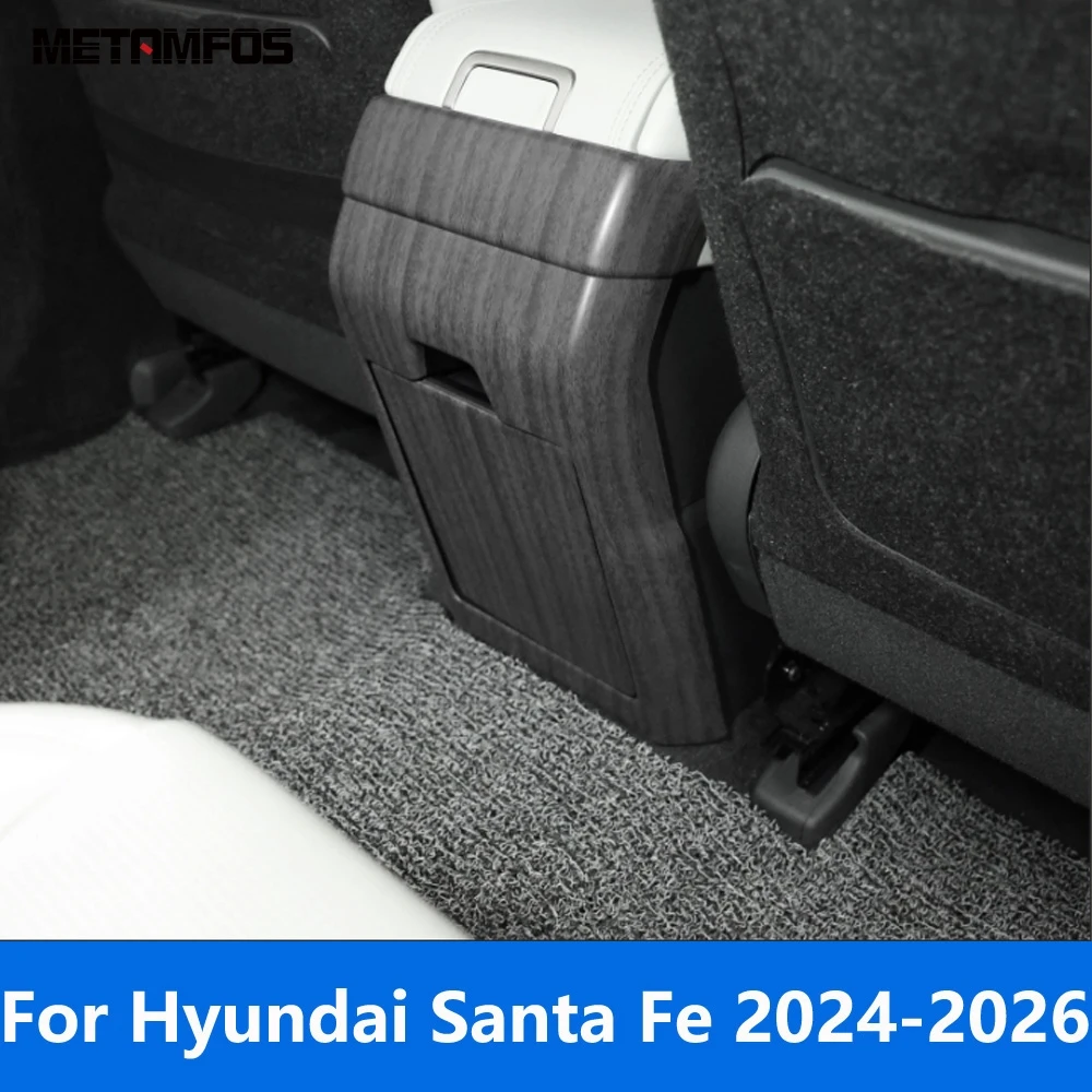 

Для Hyundai Santa Fe 2024 2025 2026: Накладка на воздуховод заднего сиденья из углеродного волокна, аксессуары для интерьера, стайлинг автомобиля