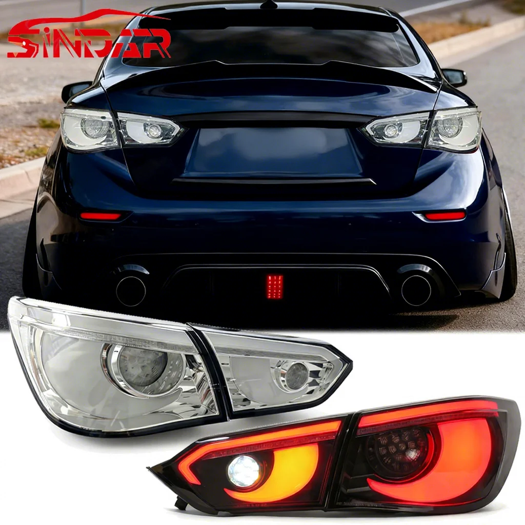 

SINDAR Auto LED Taillight Assembly Modified Tail Lamp Accessories for Infiniti Q50 2013-2017 Customize Light New Hawkeye Style