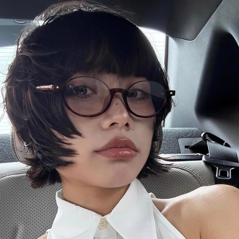 

Овальные очки в античном стиле в полуоправе, модные очки с защитой от синего света, британские винтажные очки, коллекция очков, оправа