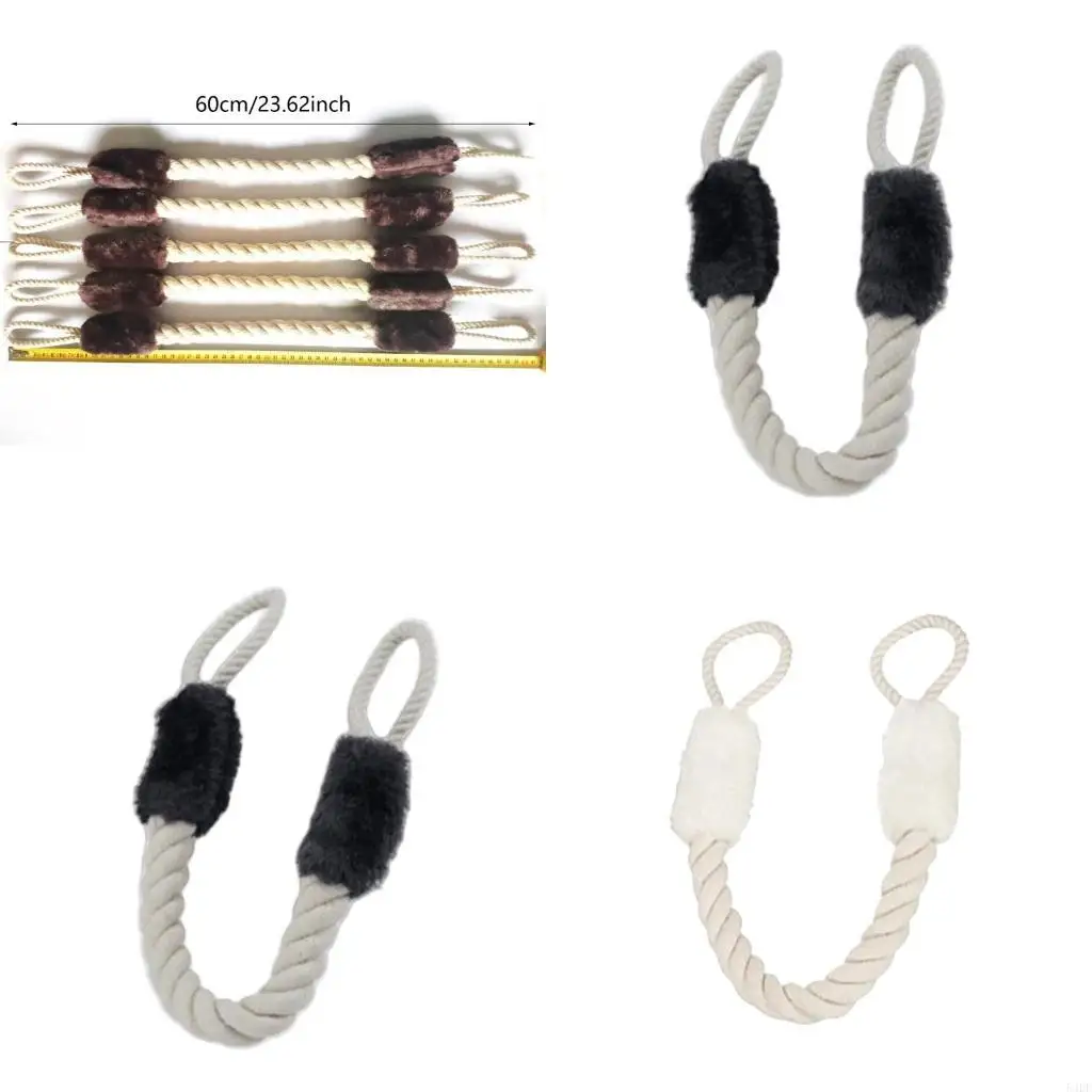 

54DF Child and Pet Safety Door Cord Soft 60cm Full Length Prevents Injuries from Closing Door Easy to Use Door Cord Wire