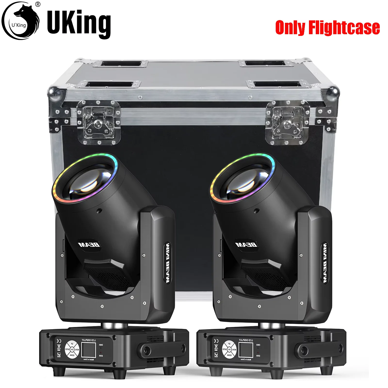 

U'King Flightcase Heavy-duty Case Gator Case Airlinecase For 230W Mini Moving Head Lights 14Gobo 13Color 18Channel Stage Lights
