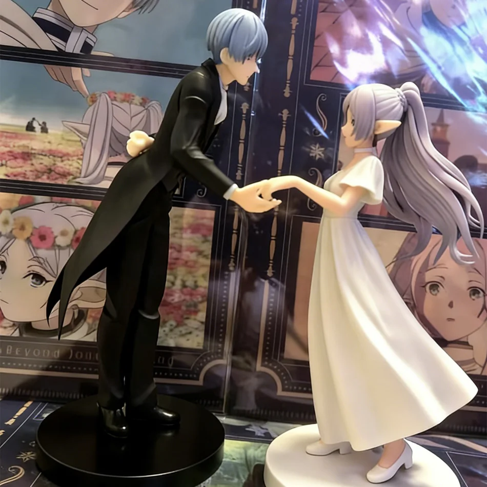 Auf Lager Original Anime-Figur Frieren: Beyond Journey's End FRIEREN LUMINASTA HIMMEL VORIG Action PVC Spielzeugfigur Modell