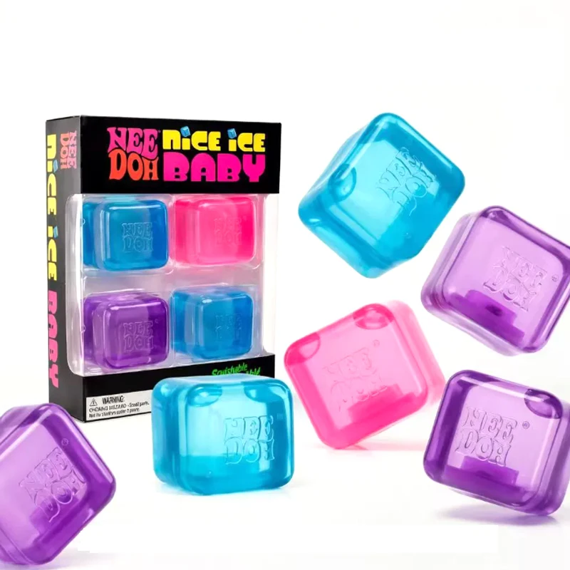 

New Needoh Nice Ice Baby Shaped Sensory Toy Super Solid Squish Stress Relief Squeeze Toy For Adult Anxiety Relief Relaxation