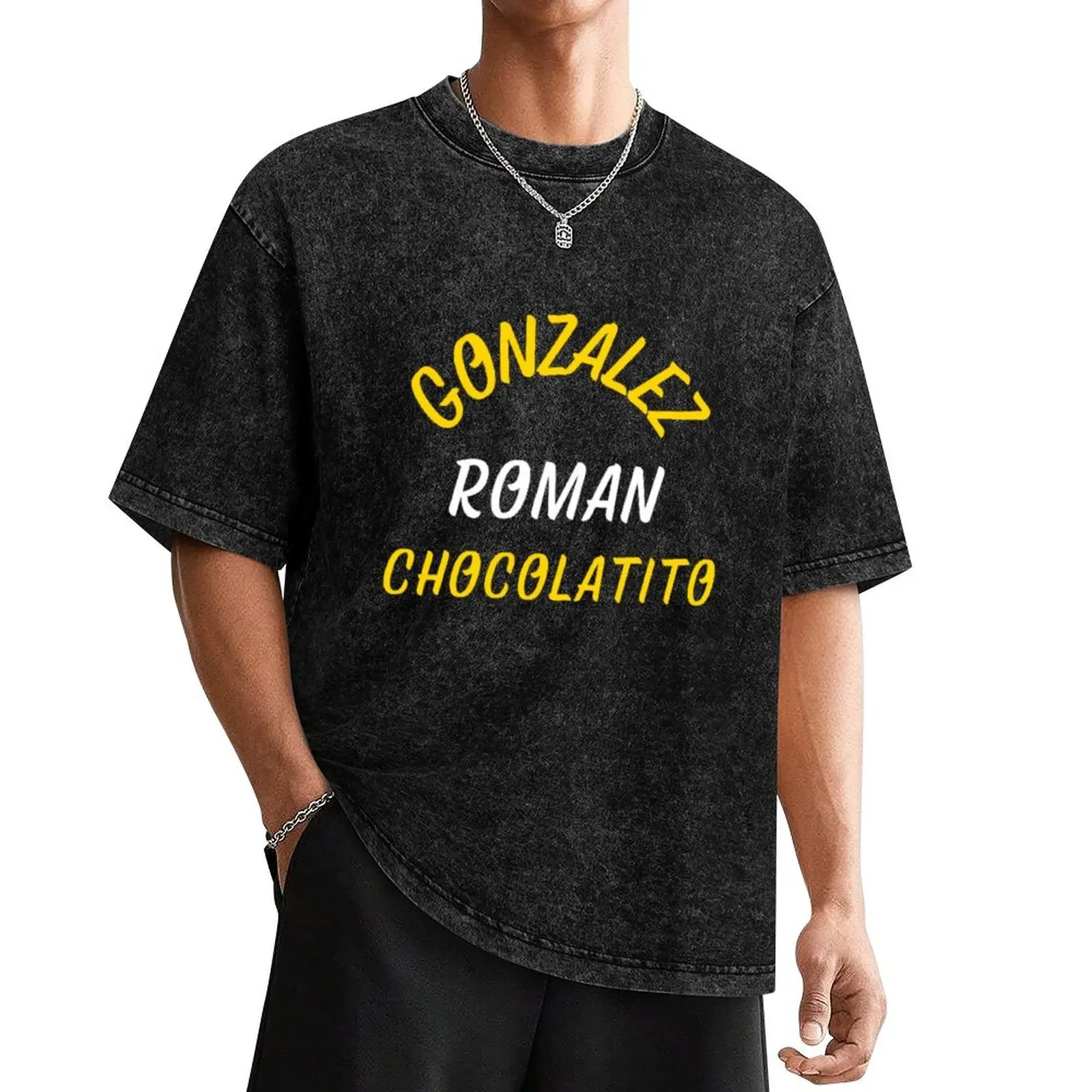 chocolatito roman gonzalez T-Shirt blacks anime tshirt mens t shirts