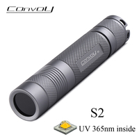 Convoy S2 UV 365nm Flashlight 18650 Led Lanterna with Zwb2 Filter Ultraviolet Torch Ultra Violet Flash Light