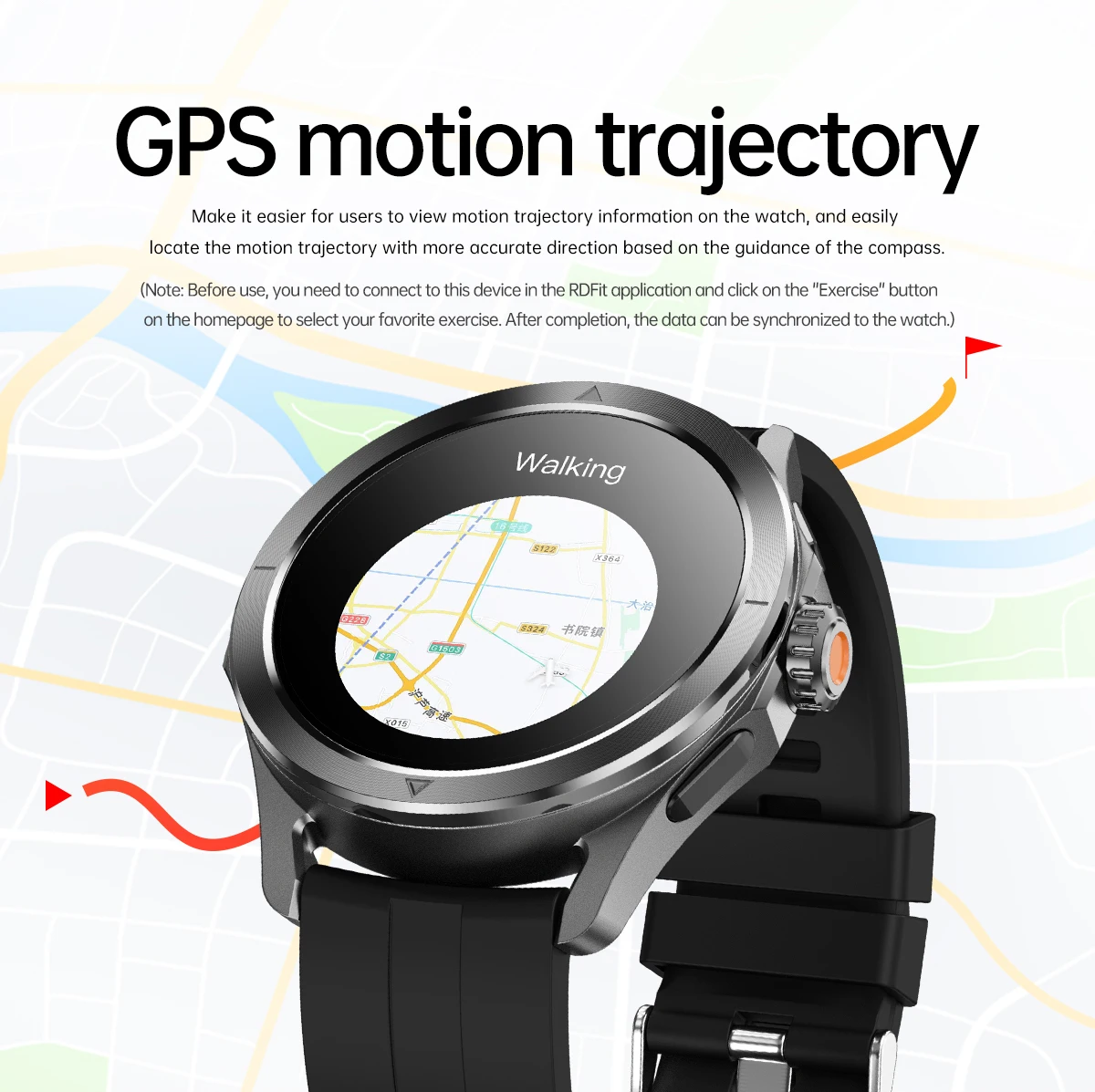 PENGAGAR 1,53 pulgadas HD Bluetooth llamada reloj inteligente hombres deportes Fitness Tracker Monitor cardíaco GPS NFC Smartwatch para Android