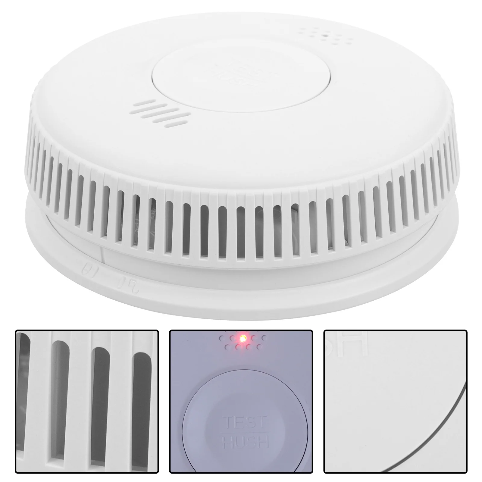

Smoke Powered Round Fire Alarm for Home Office Apartment Safety Smoke Detection Device Fire Alarm