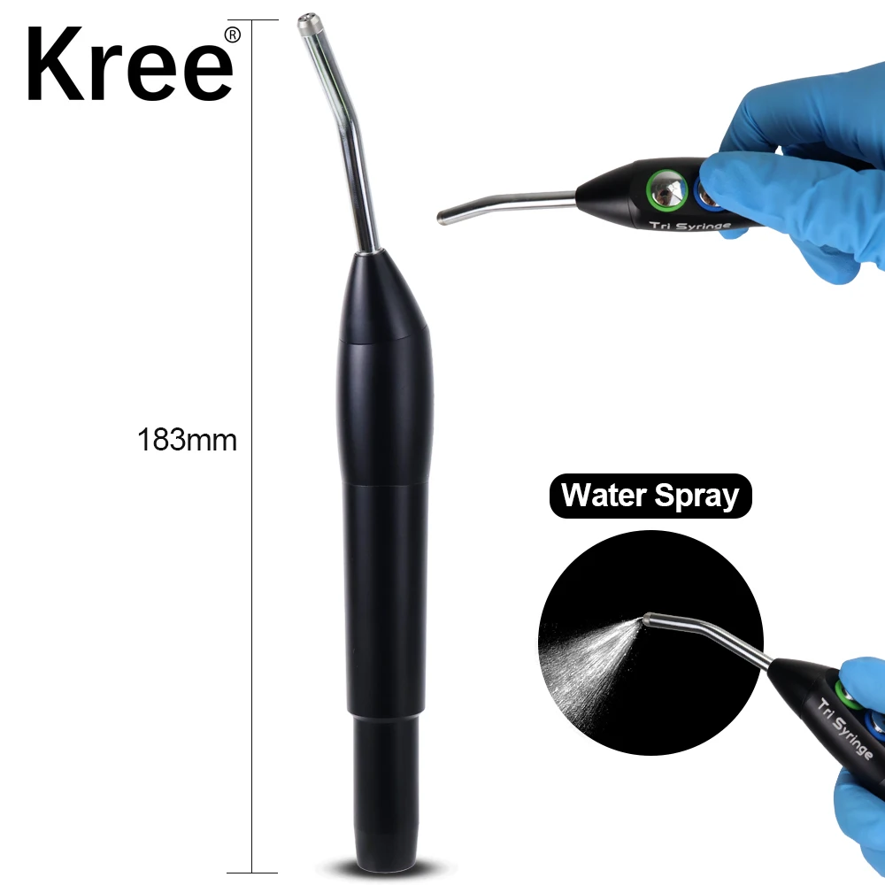 

Tri Syringe Dental 3 Way Air Water Syringe 5 Hole Triple Spray Handpiece Autoclave stainless steel Nozzles