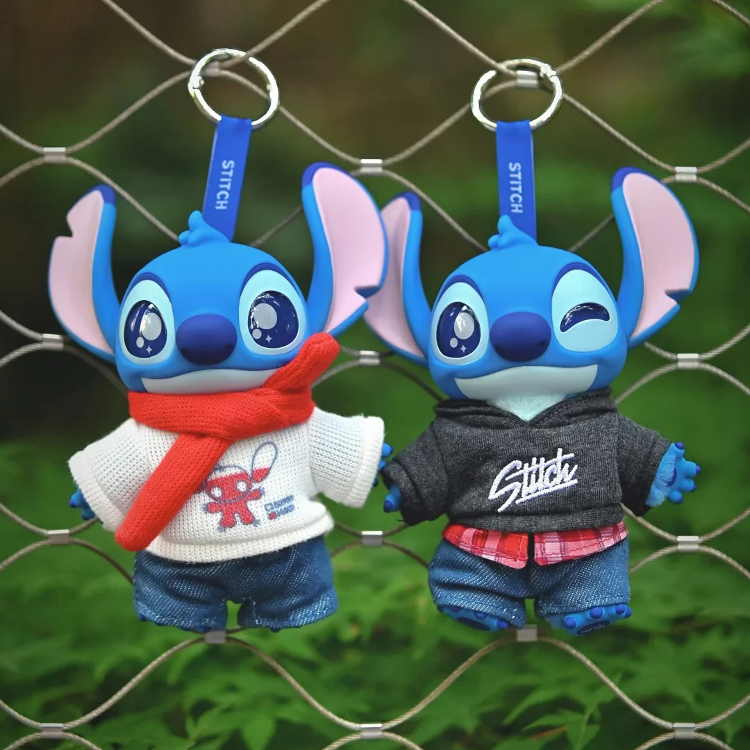 Toptoy Disney Stitch Vinyl Plush Blind Box Trendy Ornament Cute Show Pendant Birthday Gift Bag Decor Collectible Trendy Series