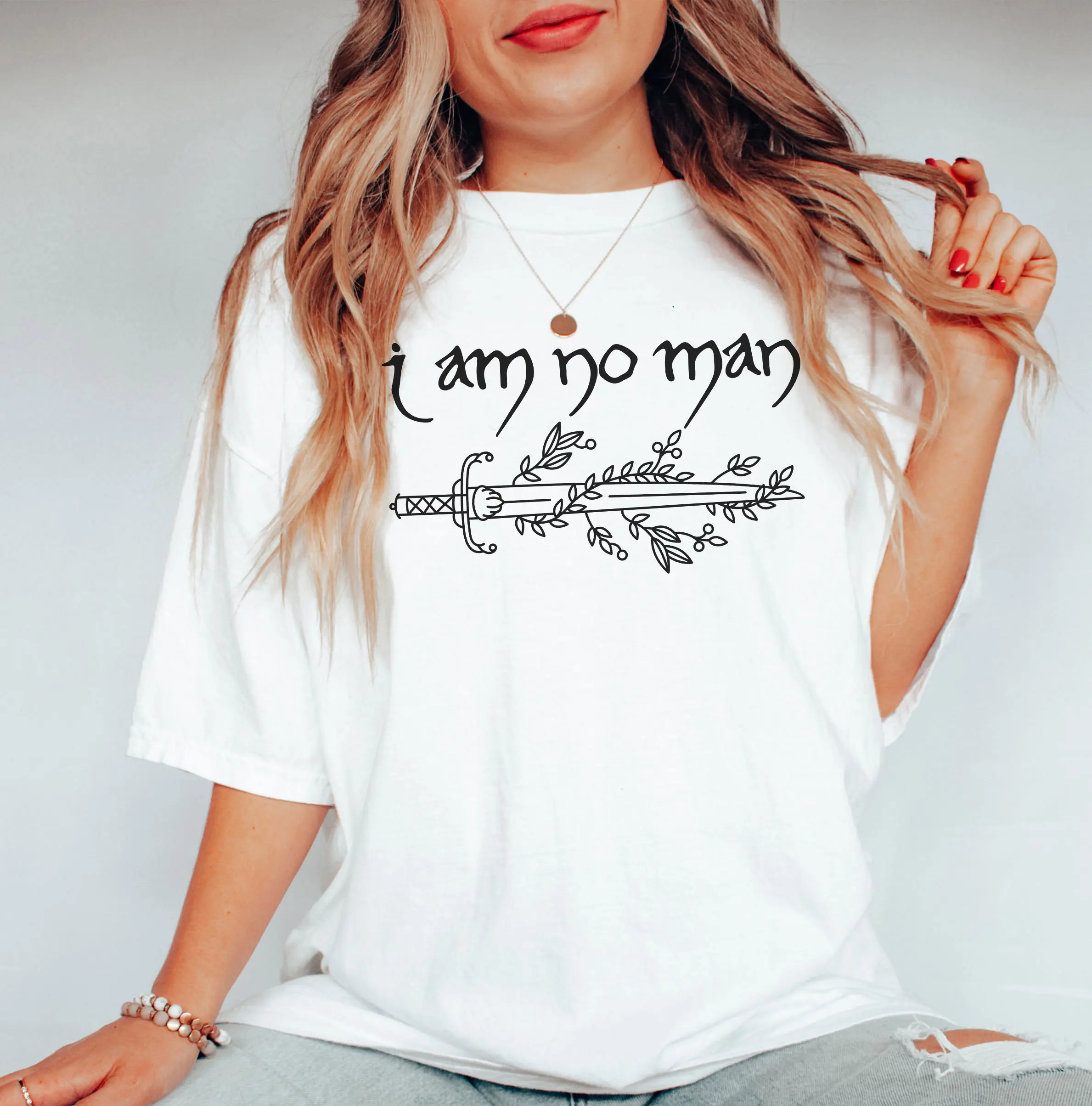 I Am No Man Tshirt, Fantasy Merch, Reading Fandom T-shirt, Literature, Book Lover Tshirt, Fantasy Book Shirt, Fantasy Reader