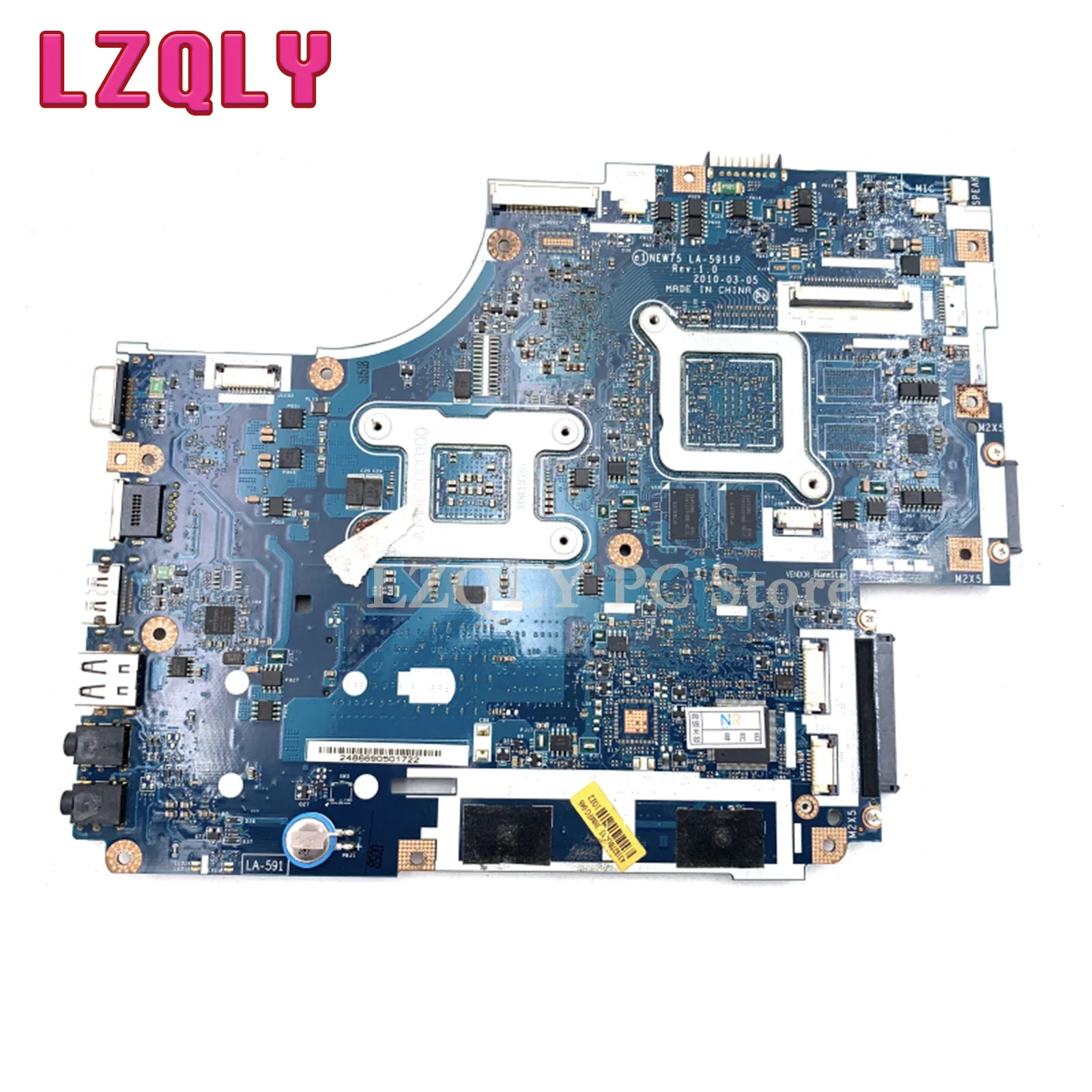 LZQLY FOR ACER 5552 5552G Laptop Motherboard NEW75 LA-5911P MBR4U02001 MBWVE02001 HD 6470M 512MB DDR3 Free CPU Main Board