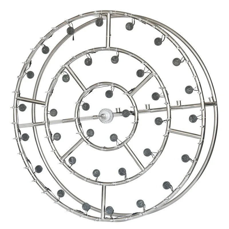 Stainless steel fountain, villa fountain, music program-controlled fountain