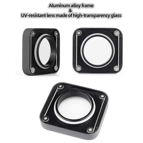 Imagen 2 del producto Hero 5/6/7 filtro de lente UV cubierta de repuesto de vidrio tapa protectora de lente para GoPro Hero 5 6 7 accesorios de Cámara de Acción negra