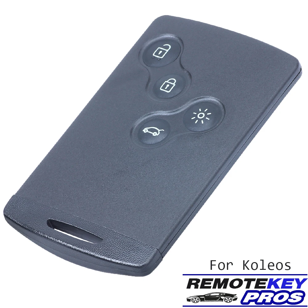 DIYKEY Keyless Go 4 Button Smart Card Remote Key 433MHz PCF7952 4A Chip for Renault Koleos 2009 - 2016