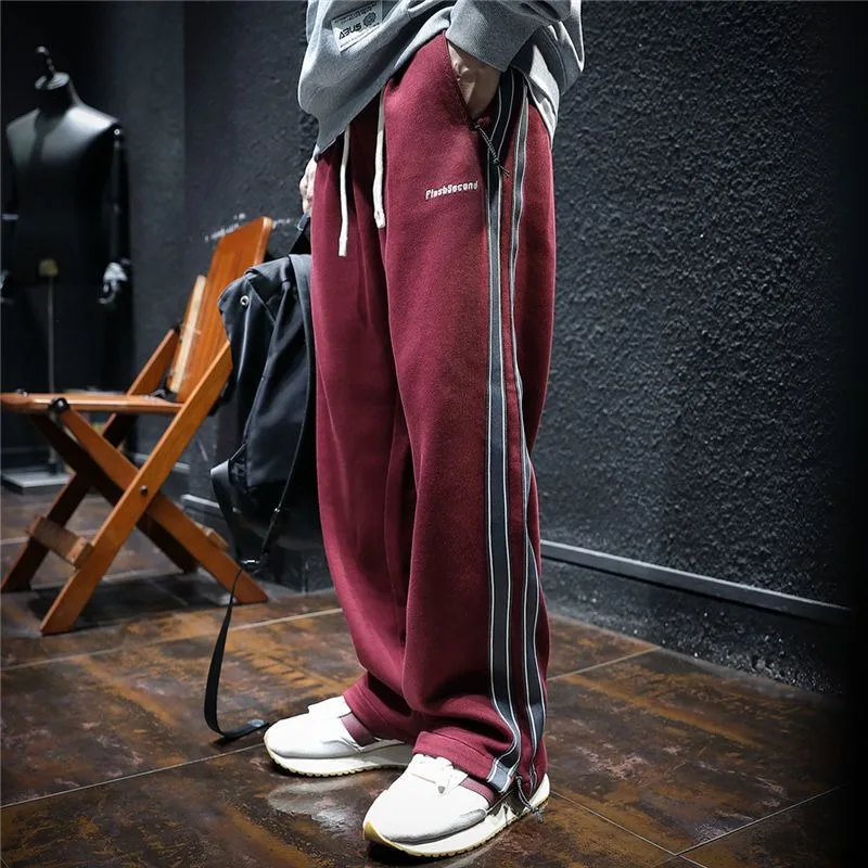 

Man Sports Pants Wide Leg Sweatpants for Men Straight Striped Trousers Joker Big Size New in Fashion 2024 Jogger Tall Training