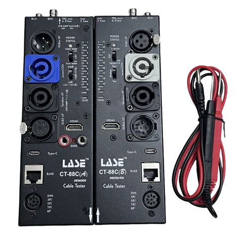 LASE CT-88C Separat multifunktionskabeltestare Linjemätare XLR-signallinjemätare HDM-linjemätare Automatisk ljudlinjemätare på sidan 8 best sales Testare XLR - №2