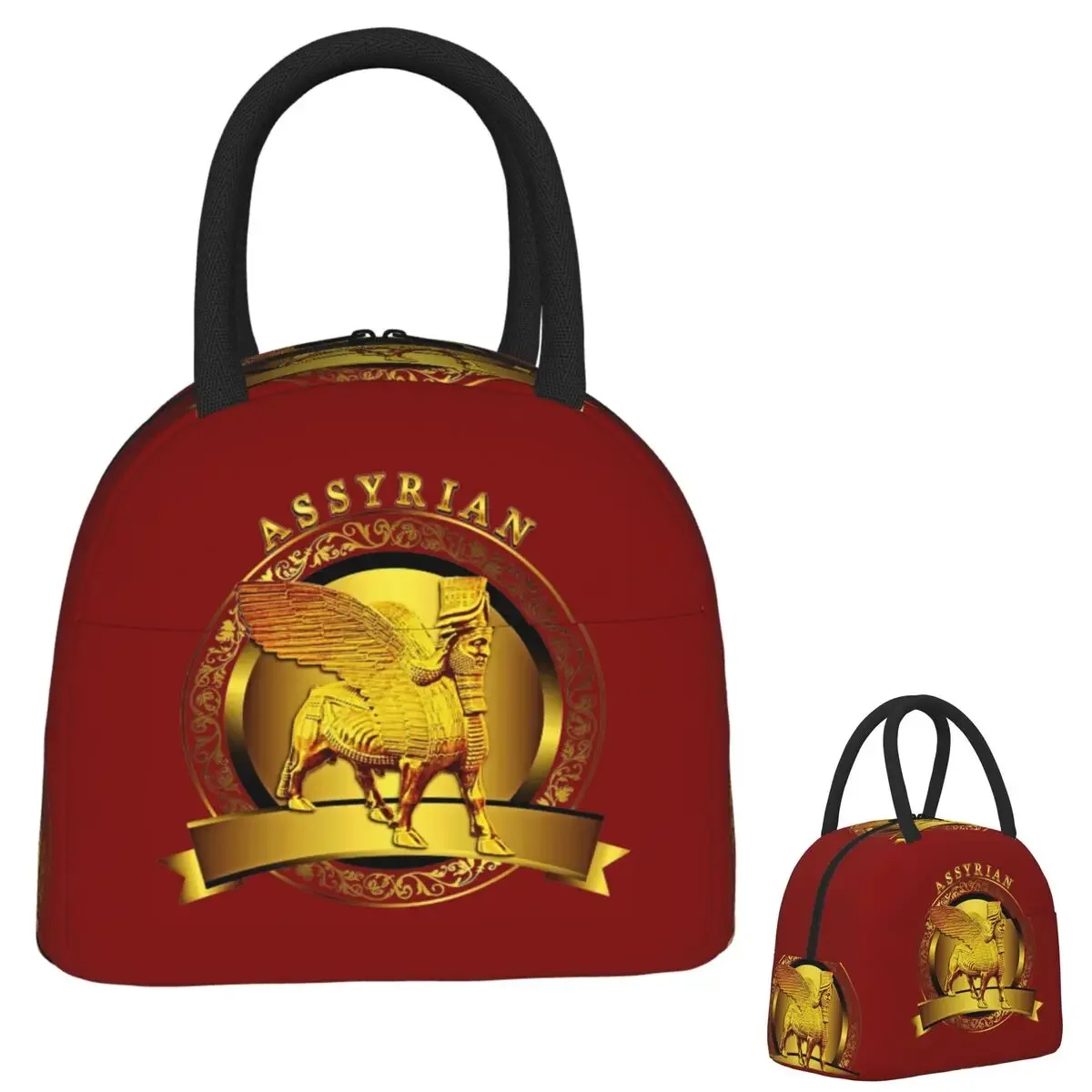 Luxury Assyrian Suryoyo Flag Insulated Lunch Bag for Women Children Leakproof Food Boxes Thermal Lunch Box Tote