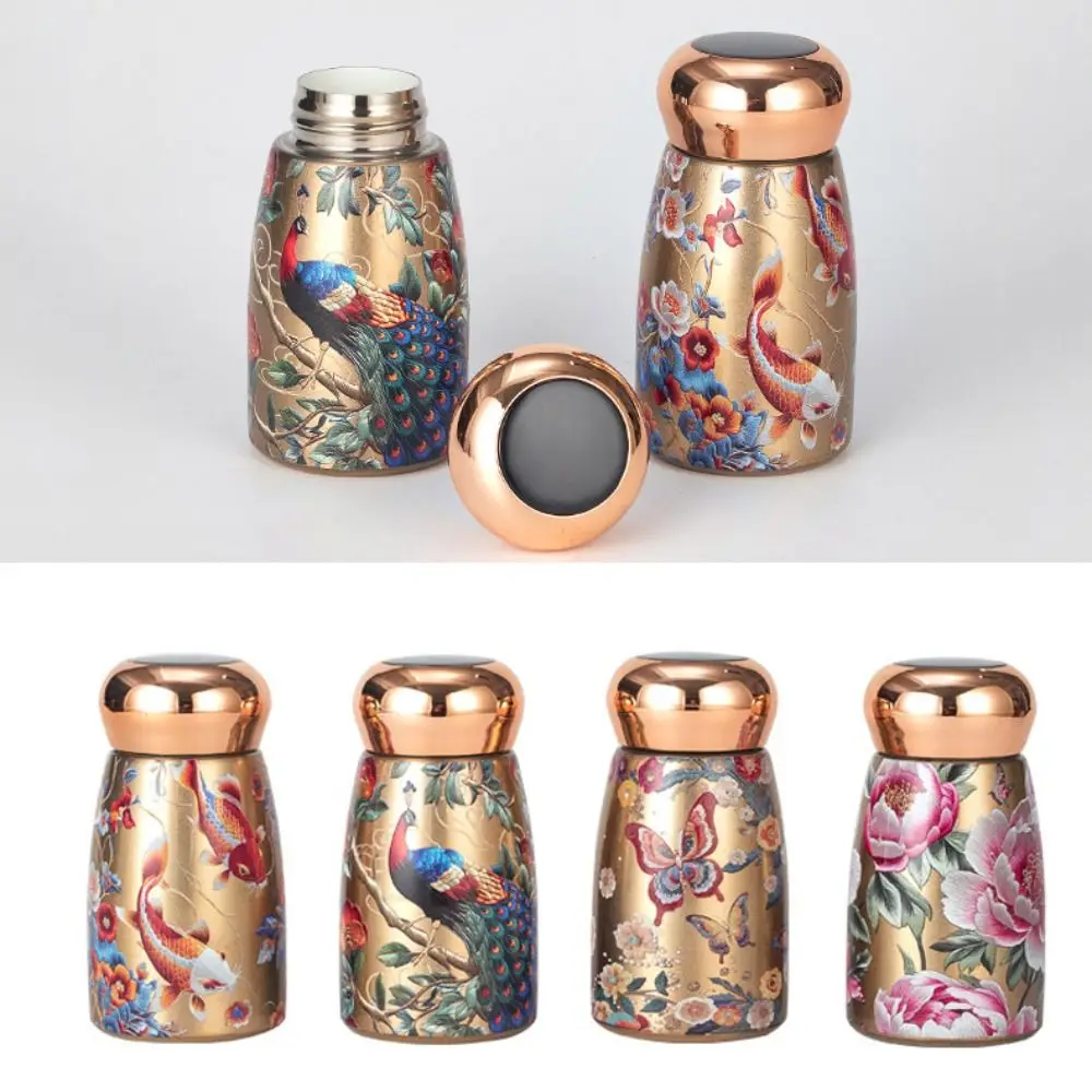 Stainless Steel Insulated Cup 230ml Portable Water Bottle Intelligent Temperature Leak Proof Hot Cold Water Bottle