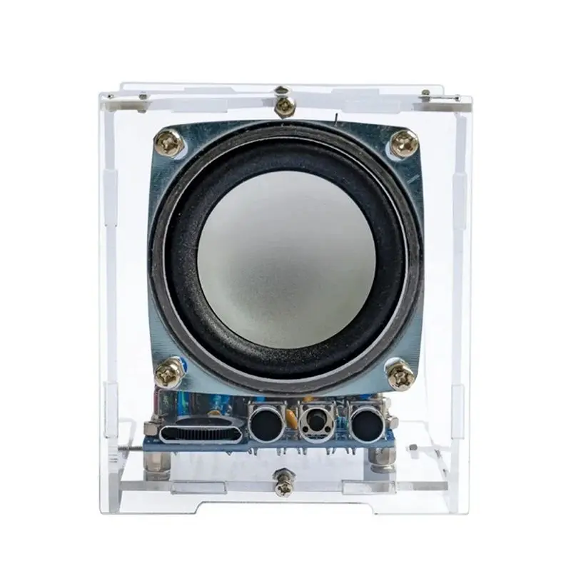 DT21 DIY Bluetooth Speaker Kit Electronic Kit Component Mini Amplifier Speakers SPI Interface with Acrylic Shell