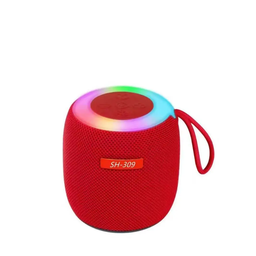 SH309 Fabric Bluetooth Mini Speaker Colorful Lighting Small Long Battery New Audio Outdoor Sport Riding - Image 4