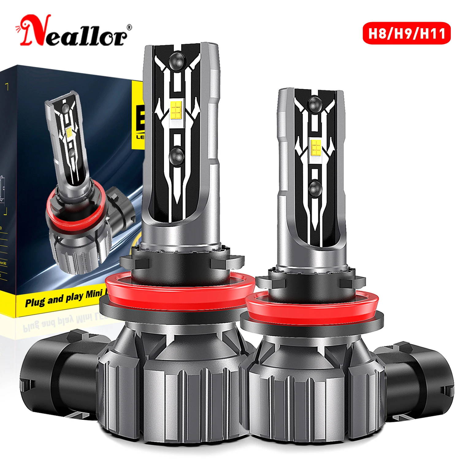 2x HIR2 9012 Canbus Kein Fehler H11 H8 LED Weiß Led Nebel Lichter H4 Led-lampe Auto Fahren Lauf lampe für BMW Toyota Skoda Ford Lada
