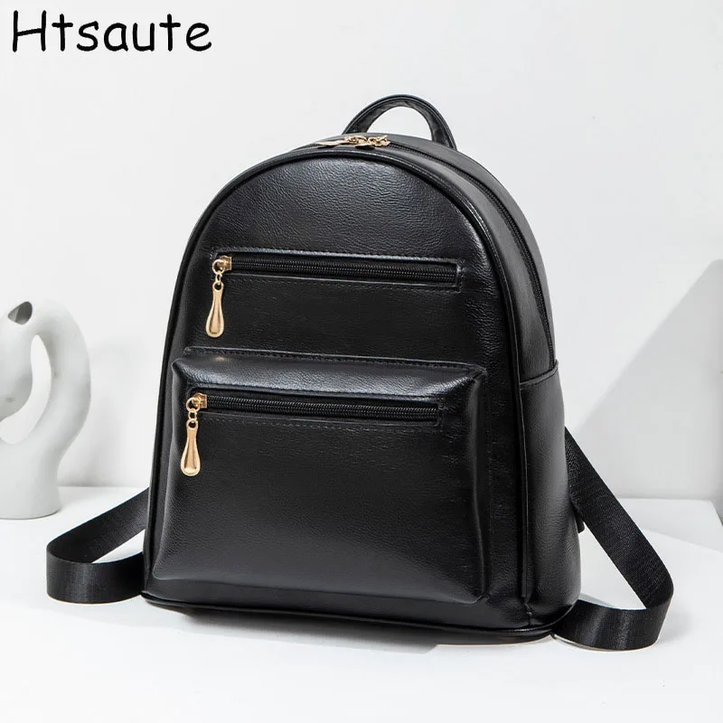 

PU Leather Women Backpack Luxury Elegant Mini School Backpack Retro Classic Women's Bag Fashion Commuter Bag Mini backpacks
